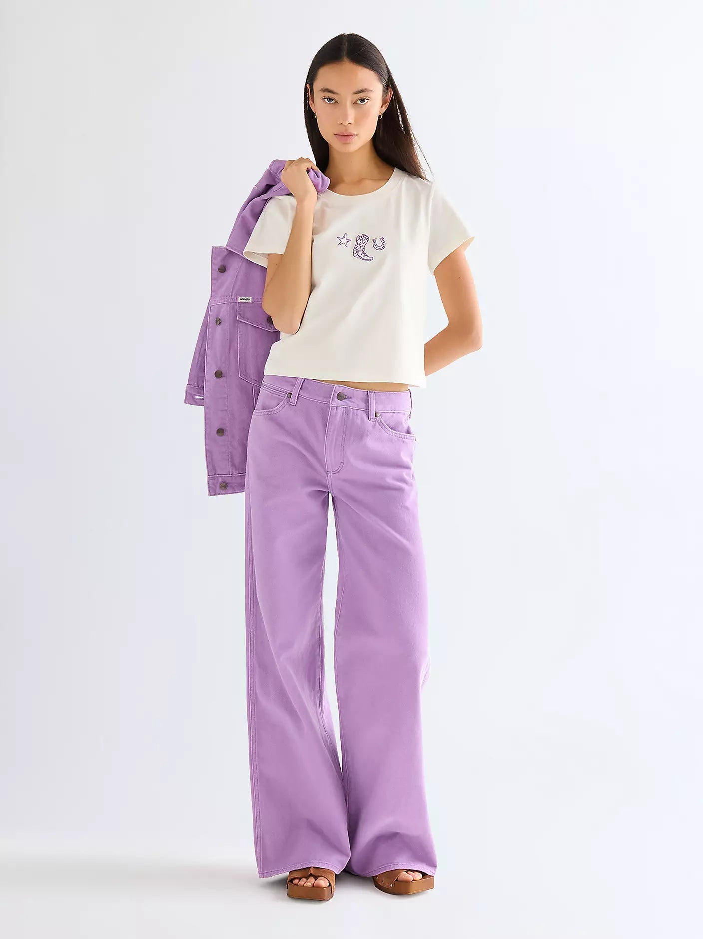 Koszulka Wrangler Slim Baby Tea Worn White