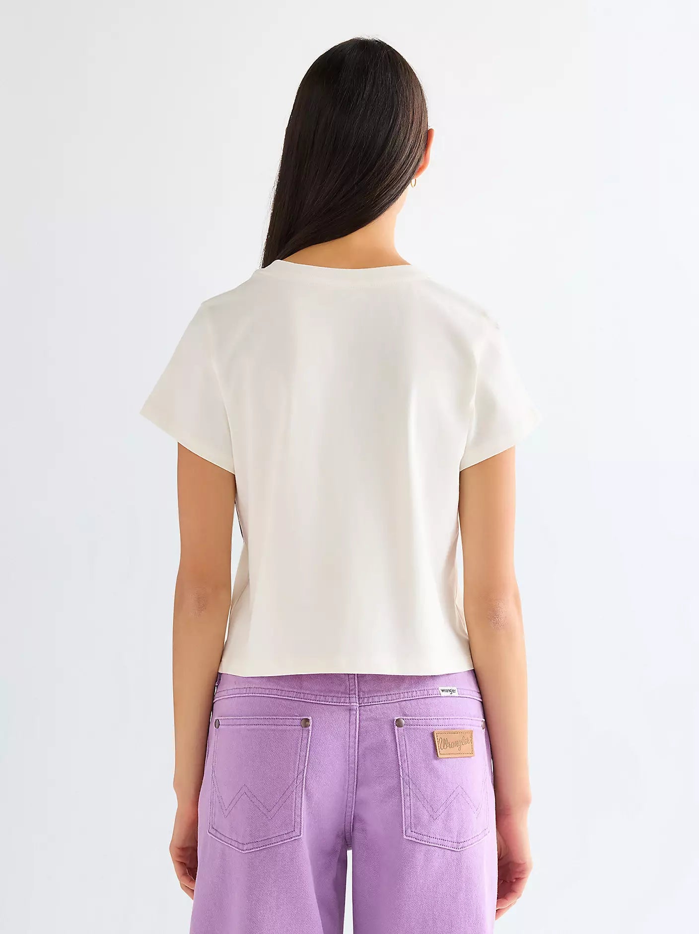 Koszulka Wrangler Slim Baby Tea Worn White