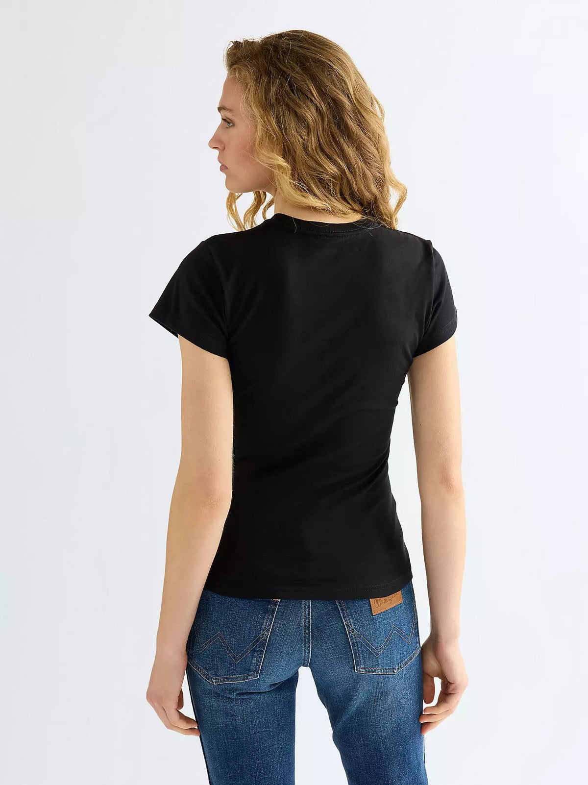 T-shirt Slim Shrunken Band Tee Black