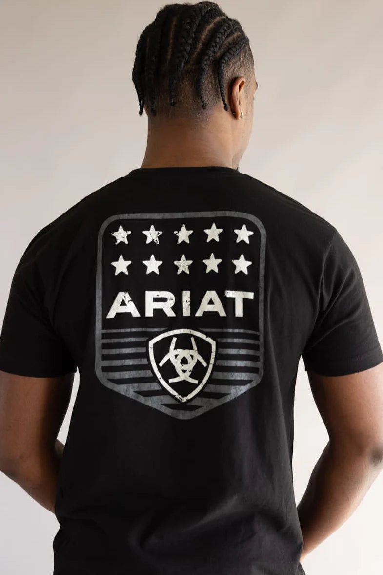 Koszulka Ariat Patriotic Badge Black