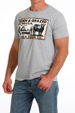 Koszulka CINCH-BORN & GRAZED IN THE USA TEE