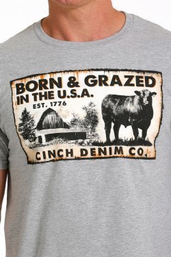 Koszulka CINCH-BORN & GRAZED IN THE USA TEE