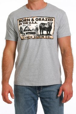 Koszulka CINCH-BORN & GRAZED IN THE USA TEE