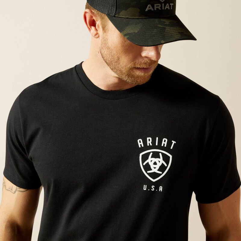 Koszulka Męska Ariat Faded Bull