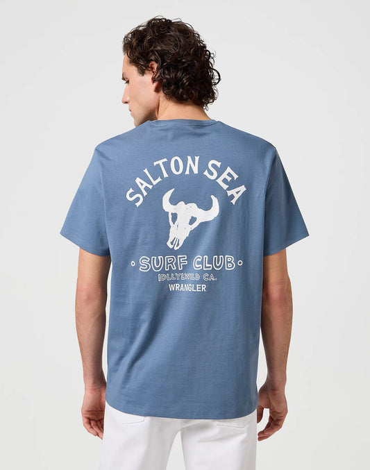 Koszulka męska Wrangler Graphic Tee - Dusty Blue