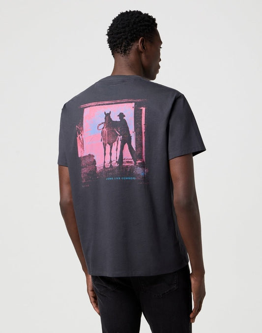Koszulka męska Wrangler Vintage Tee Faded Black