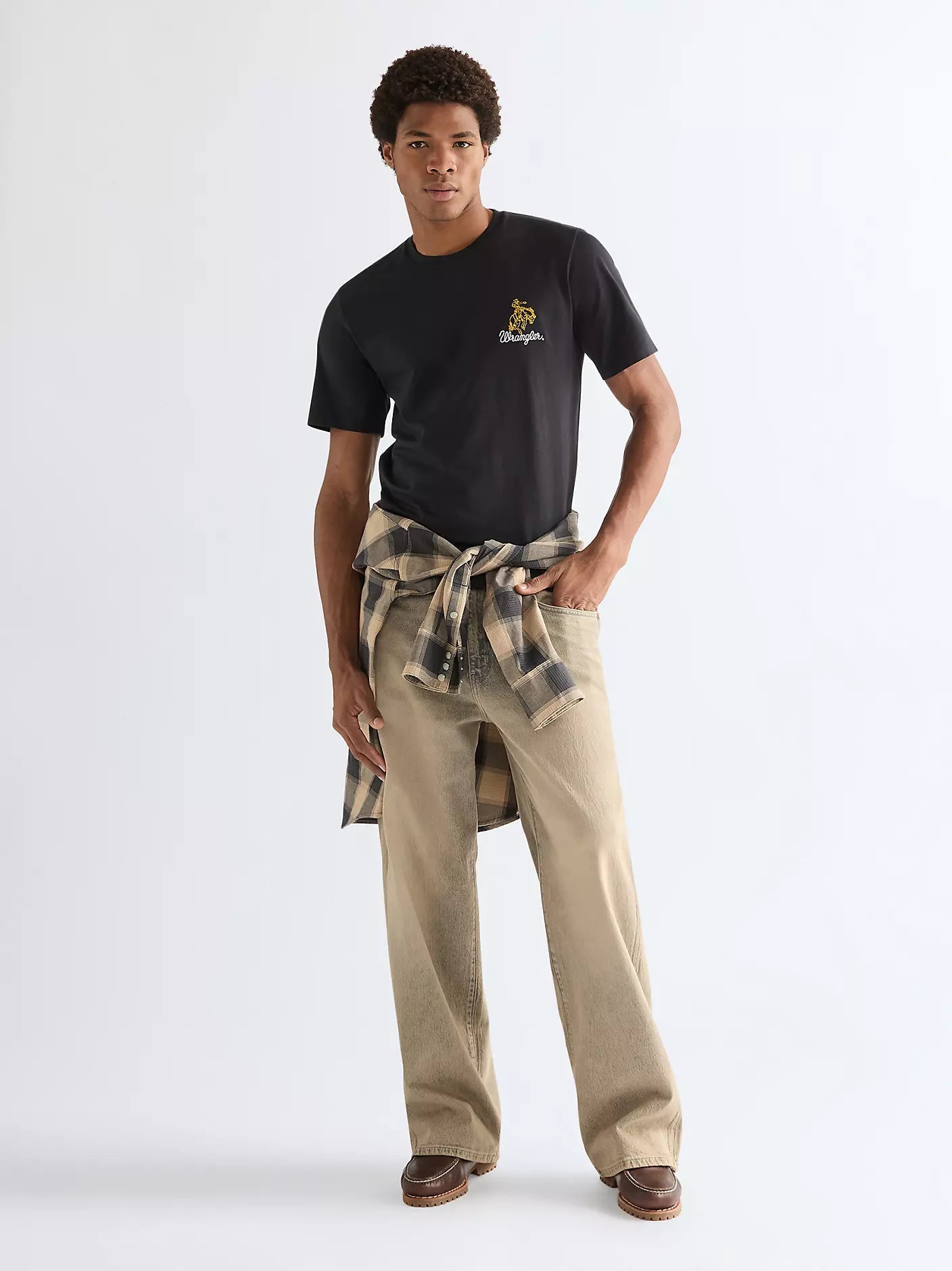 Koszulka Wrangler Regular Embroidery Tee - Black