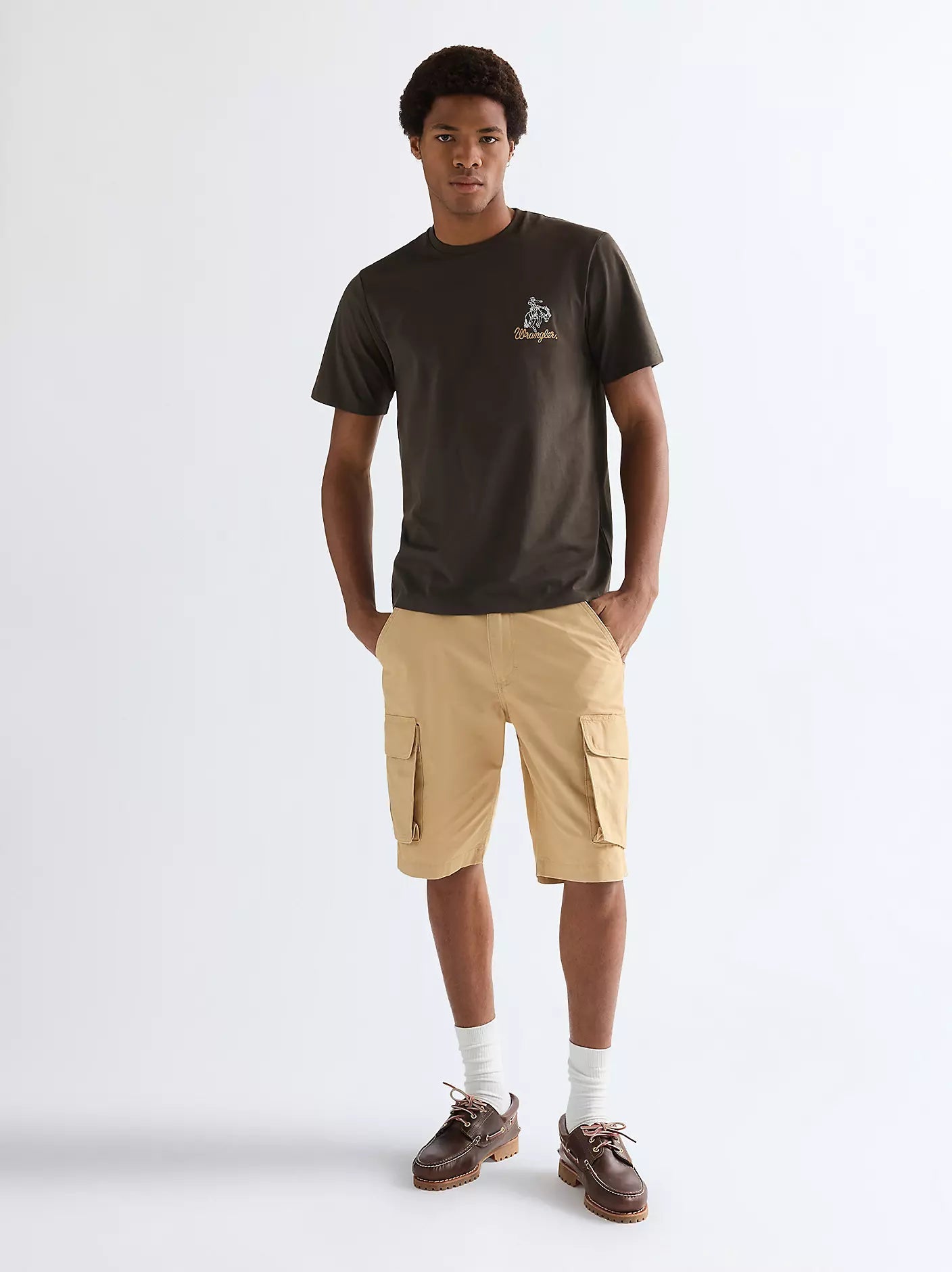 Koszulka Wrangler Regular Embroidery Tee Wren