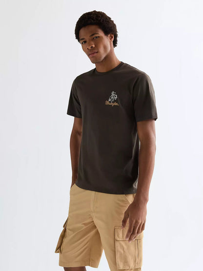 Koszulka Wrangler Regular Embroidery Tee Wren