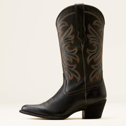 Kowbojki damskie Ariat Heritage J Toe Black Deertan
