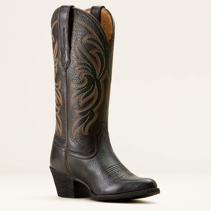 Kowbojki damskie Ariat Heritage J Toe Black Deertan