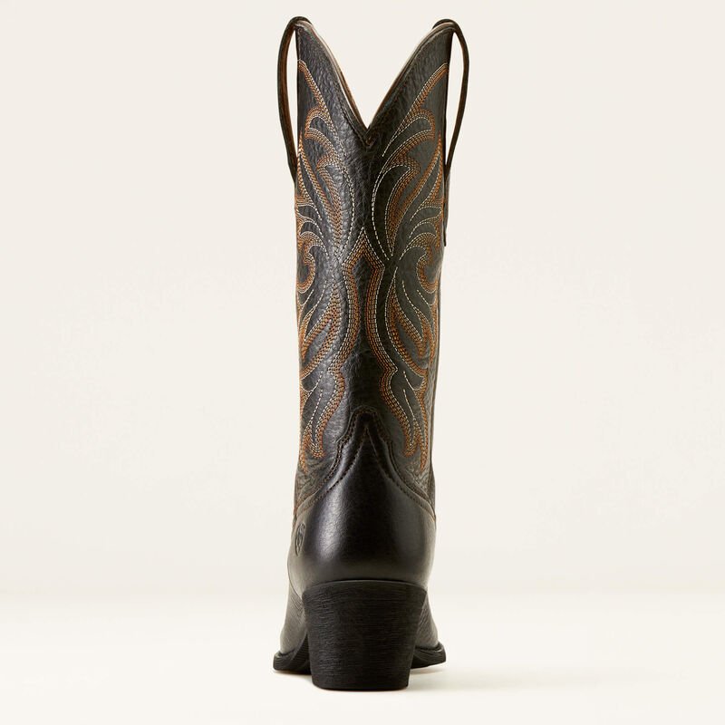 Kowbojki damskie Ariat Heritage J Toe Black Deertan