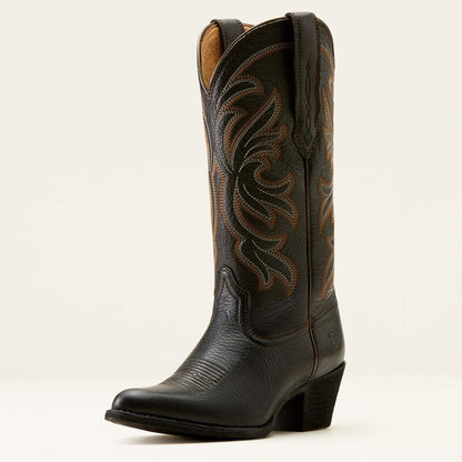 Kowbojki damskie Ariat Heritage J Toe Black Deertan