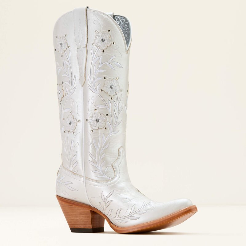 Kowbojki damskie Ariat Romance - PEARLY WHITE