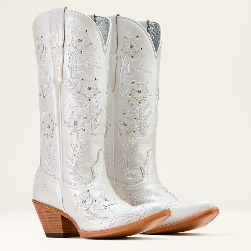 Kowbojki damskie Ariat Romance - PEARLY WHITE