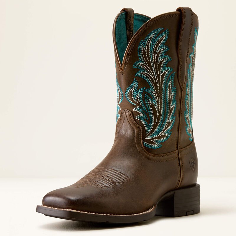 Kowbojki Damskie Round Up Filly Wide Square Toe