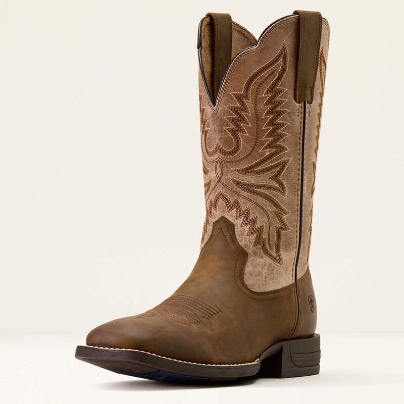 Kowbojki męskie Ariat Brush Creek Wide Square Toe-  TAN|SMOKEY TAUPE