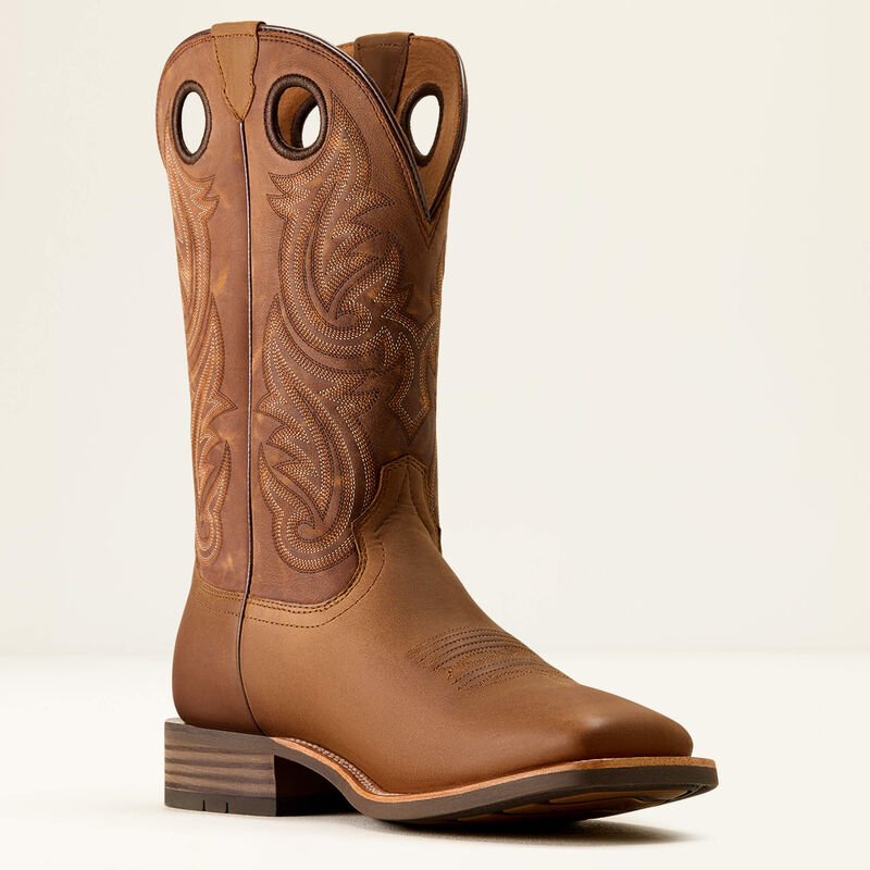 Kowbojki męskie Ariat Highland Toughstock Wide Square Toe-Tack Room Brown