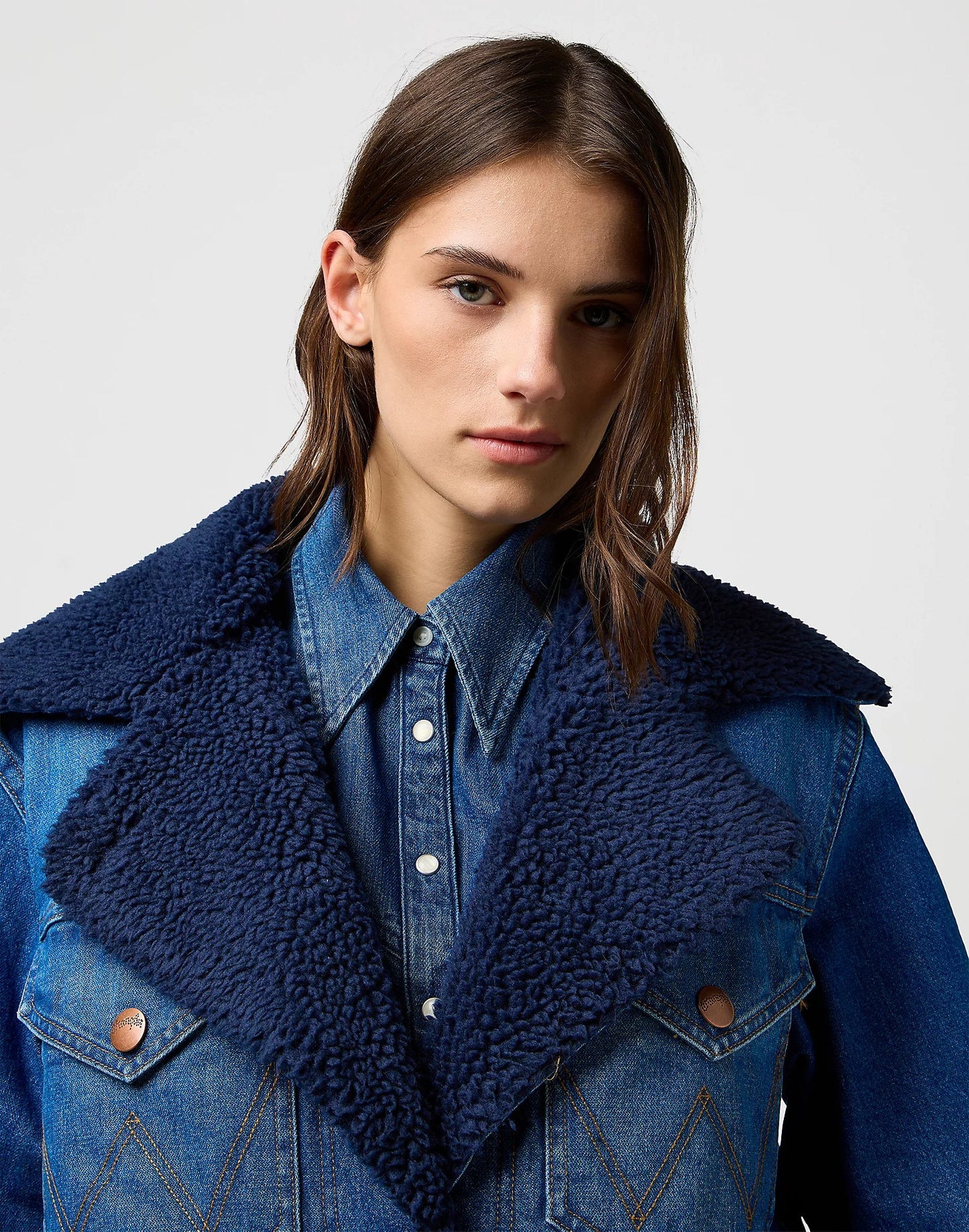 Wrangler Loose  Coat- Sparkle Blue