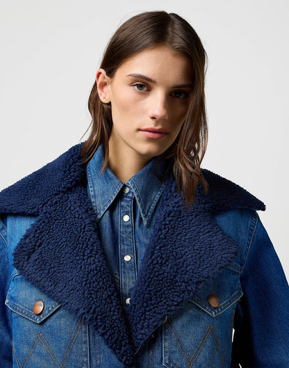 Wrangler Loose  Coat- Sparkle Blue
