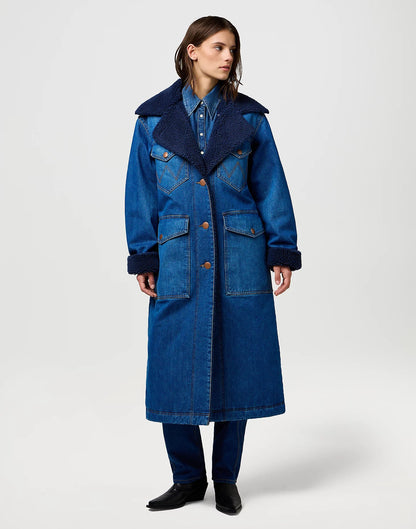 Wrangler Loose  Coat- Sparkle Blue