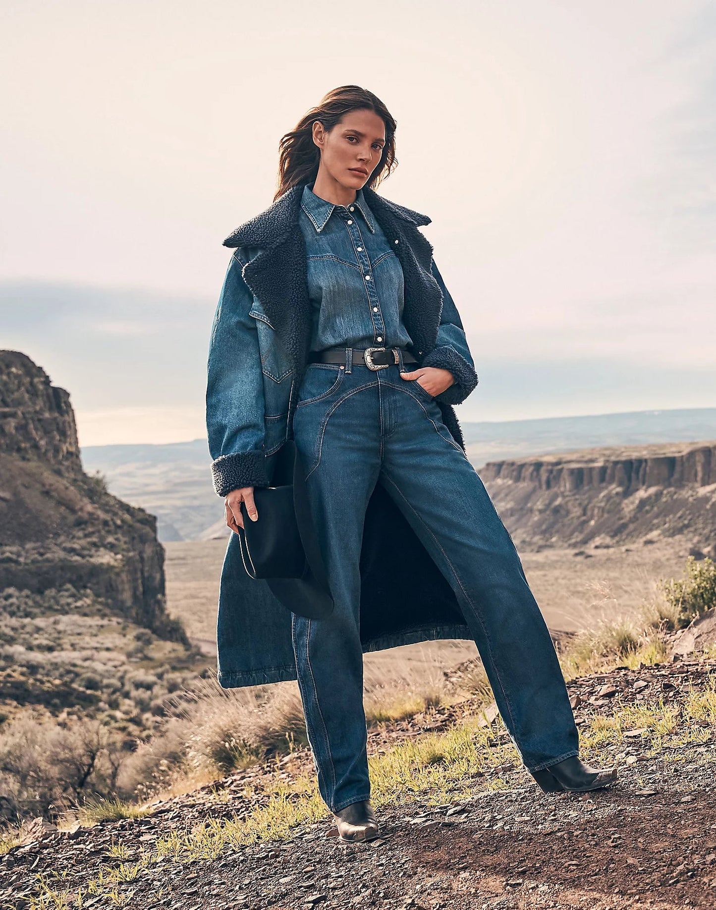 Wrangler Loose  Coat- Sparkle Blue