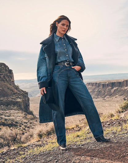 Wrangler Loose  Coat- Sparkle Blue