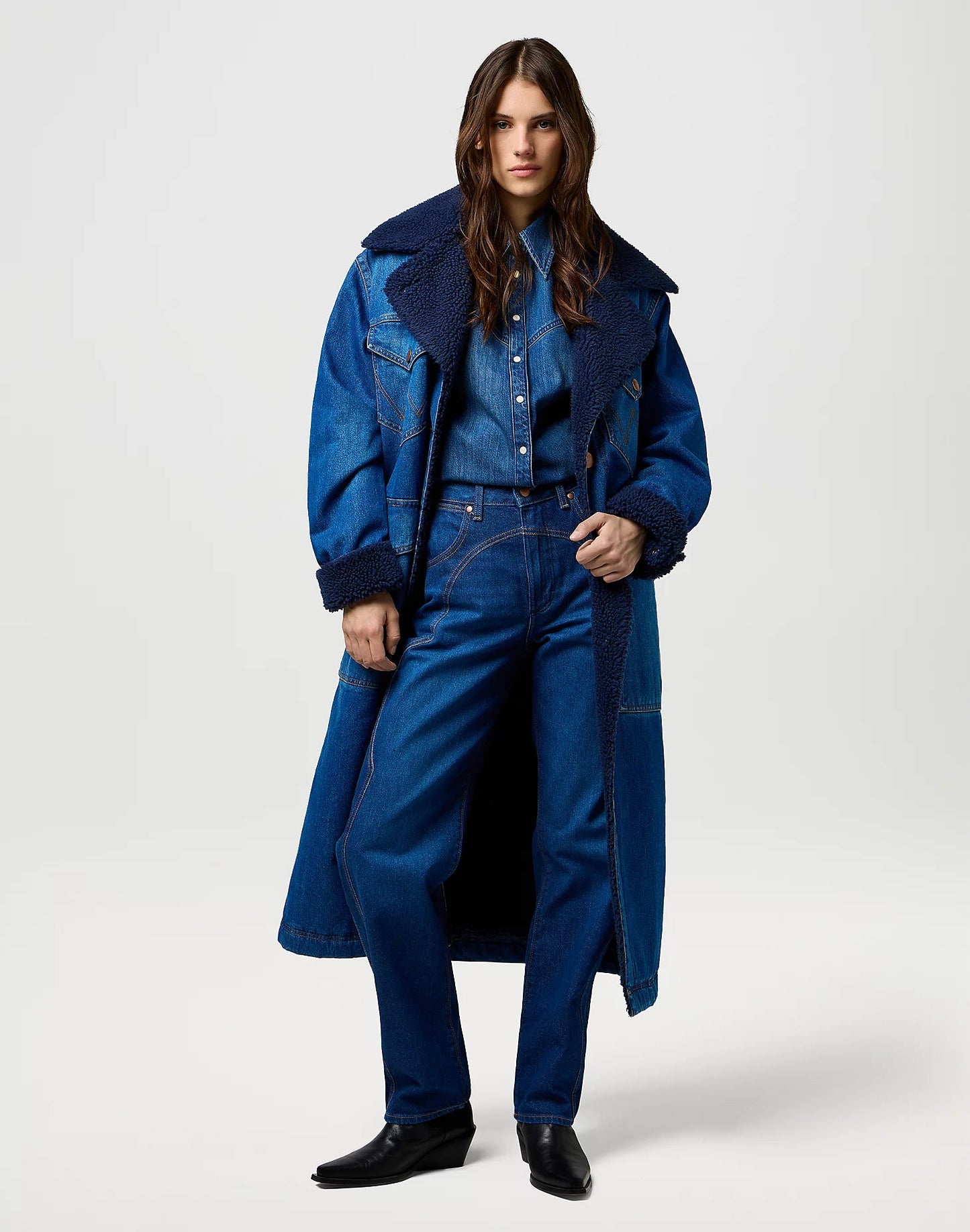 Wrangler Loose  Coat- Sparkle Blue