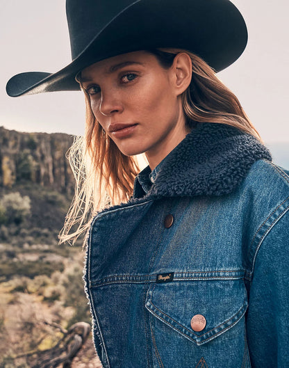 Wrangler Loose  Coat- Sparkle Blue