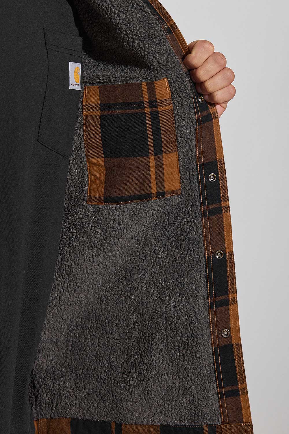 Flanel Sherpa Overshirt Heavyweight Carhartt