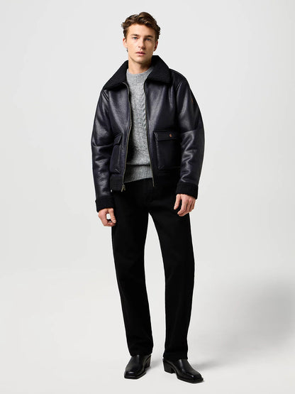 Kożuszek męski Wrangler Shearling Black