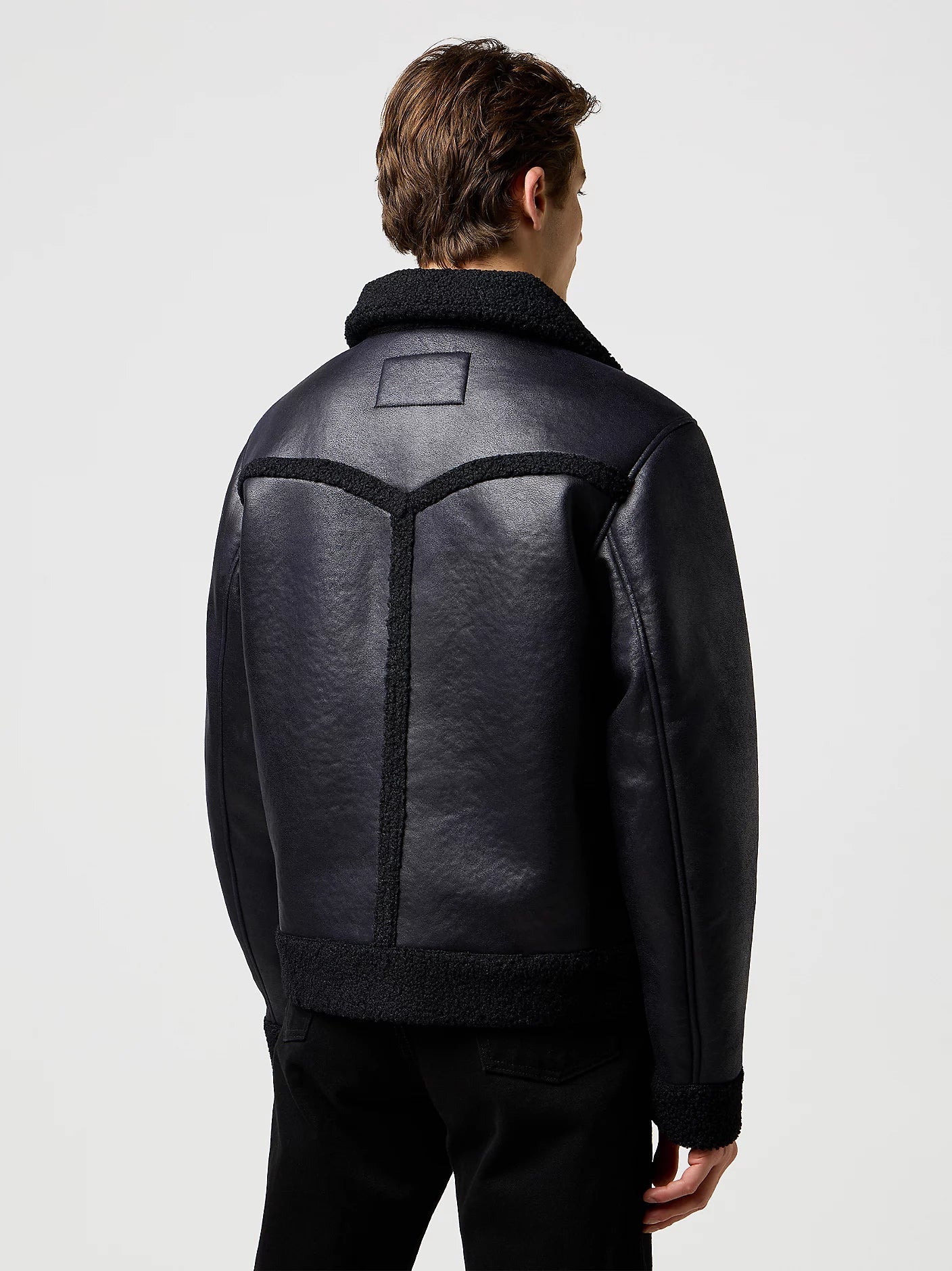 Kożuszek męski Wrangler Shearling Black