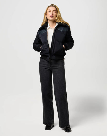 Kurtka damska Wrangler Western Puffer Black