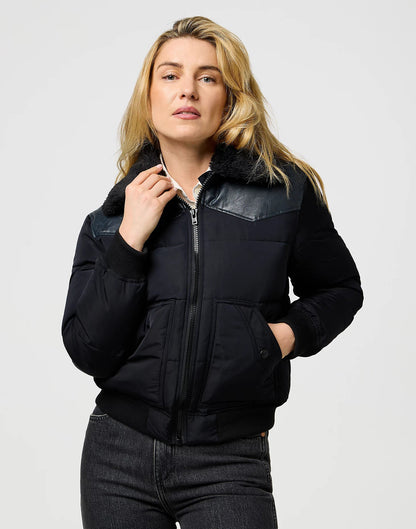 Kurtka damska Wrangler Western Puffer Black