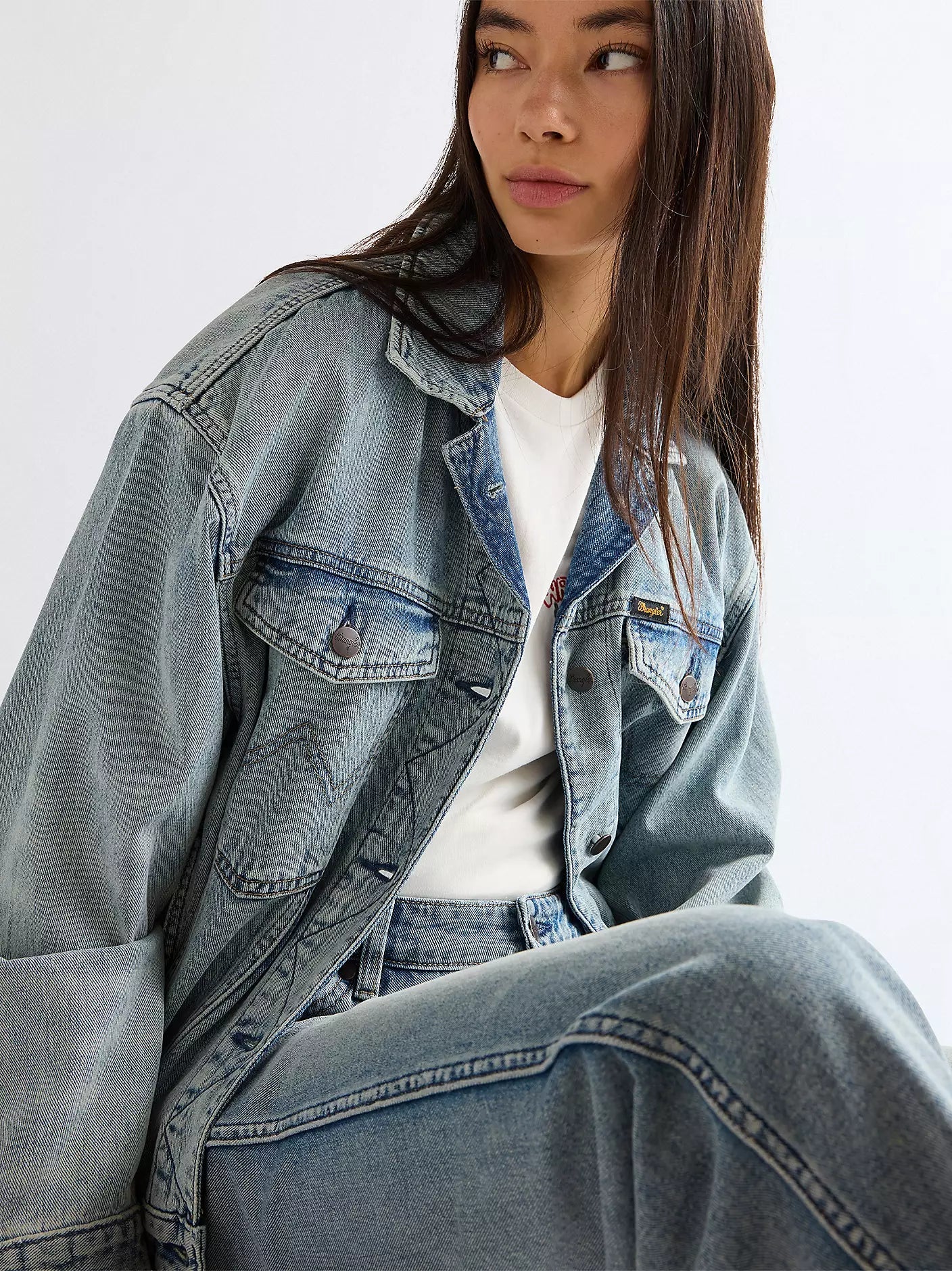 Kurtka WranglerRelaxed Cowgirl Lightweight Hippie Haze