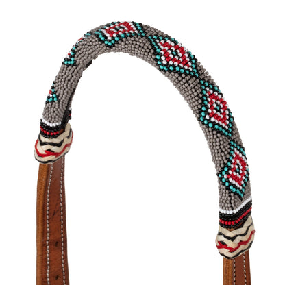 Bosal ogłowie komplet z wodzami Beads
