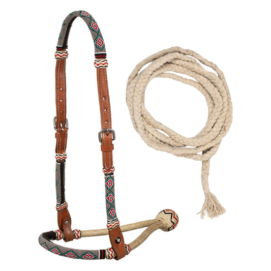 Bosal ogłowie komplet z wodzami Beads