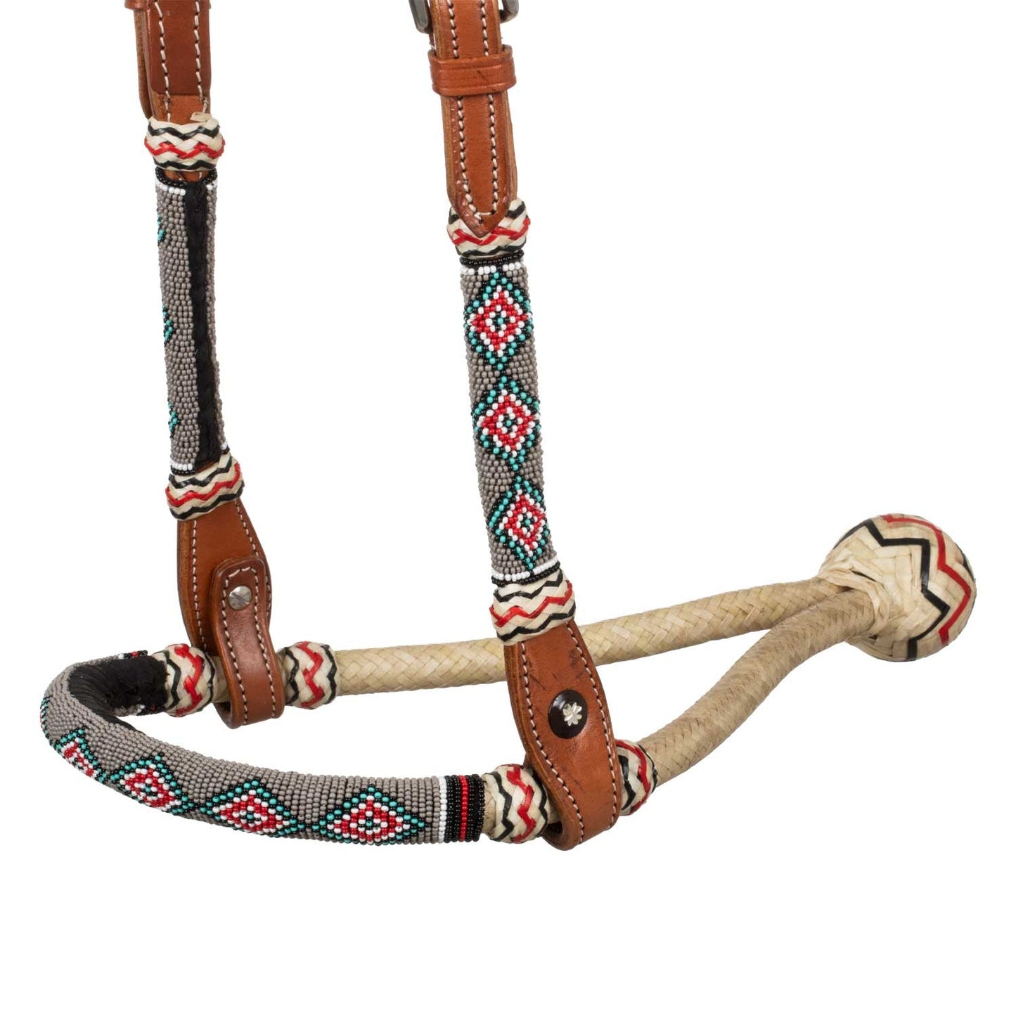 Bosal ogłowie komplet z wodzami Beads