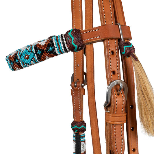 Ogłowie westernowe Navajo Pearls Pool's