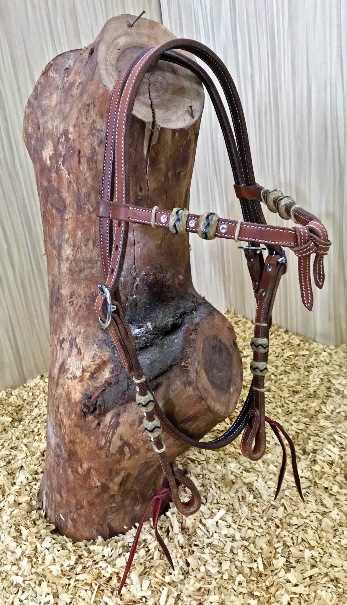 Ogłowie westernowe z cyrkoniami