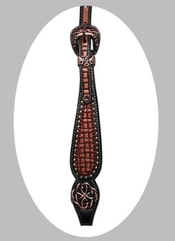 Ogłowie Western Croc Leather