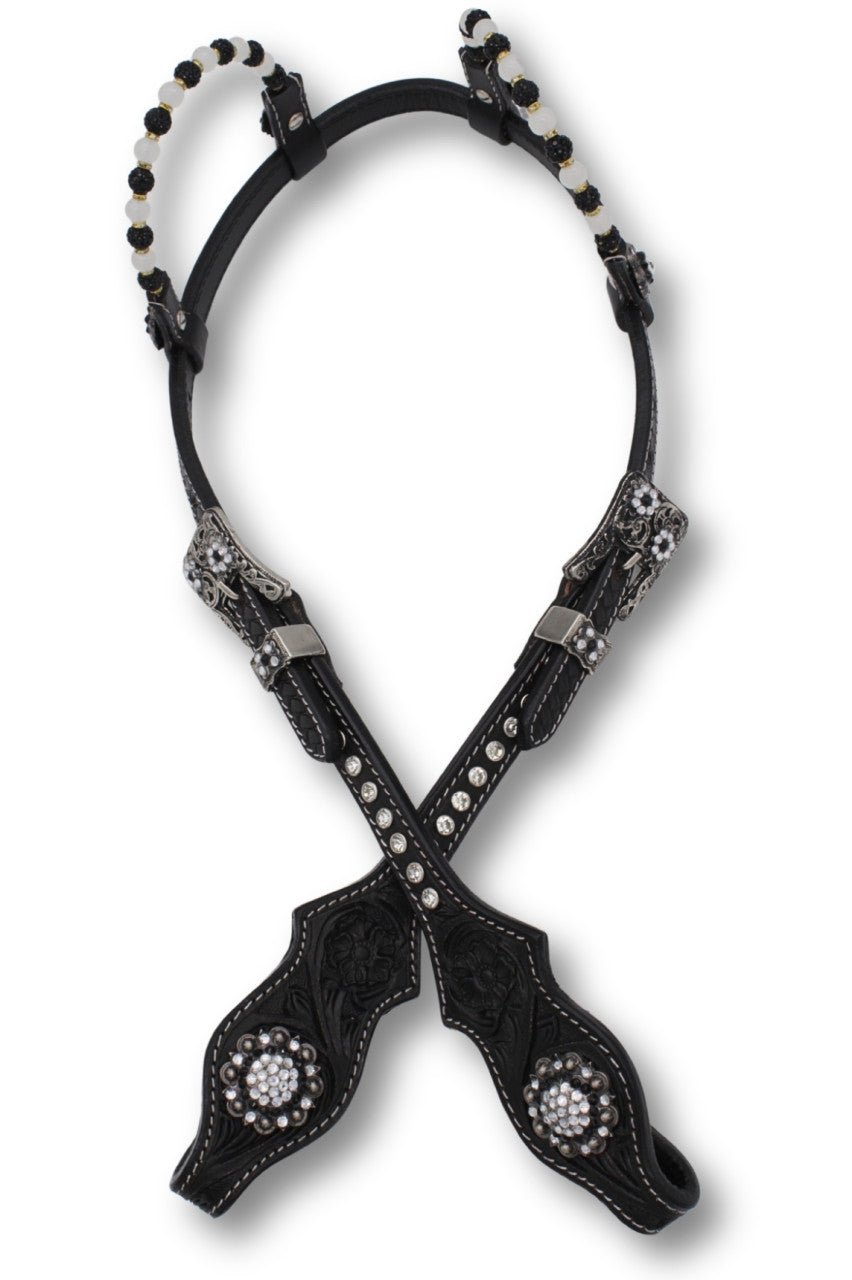 Ogłowie Westernowe Black & Silver Elegance