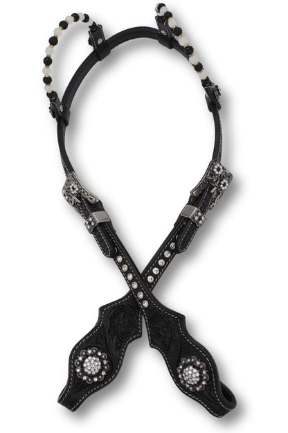 Ogłowie Westernowe Black & Silver Elegance