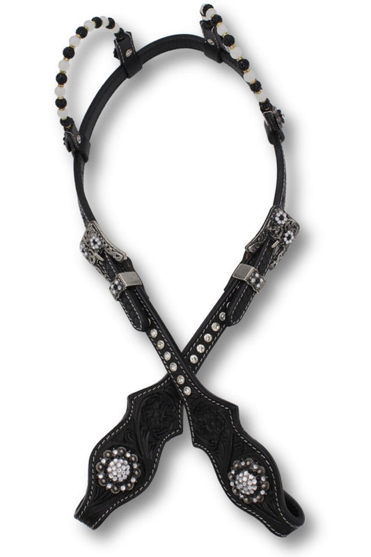 Ogłowie Westernowe Black & Silver Elegance