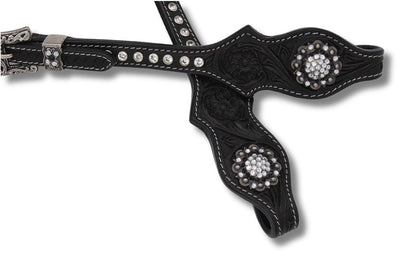 Ogłowie Westernowe Black & Silver Elegance
