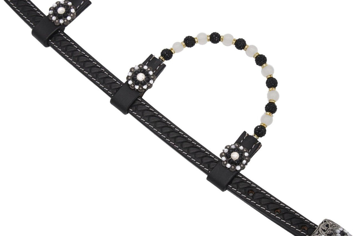 Ogłowie Westernowe Black & Silver Elegance