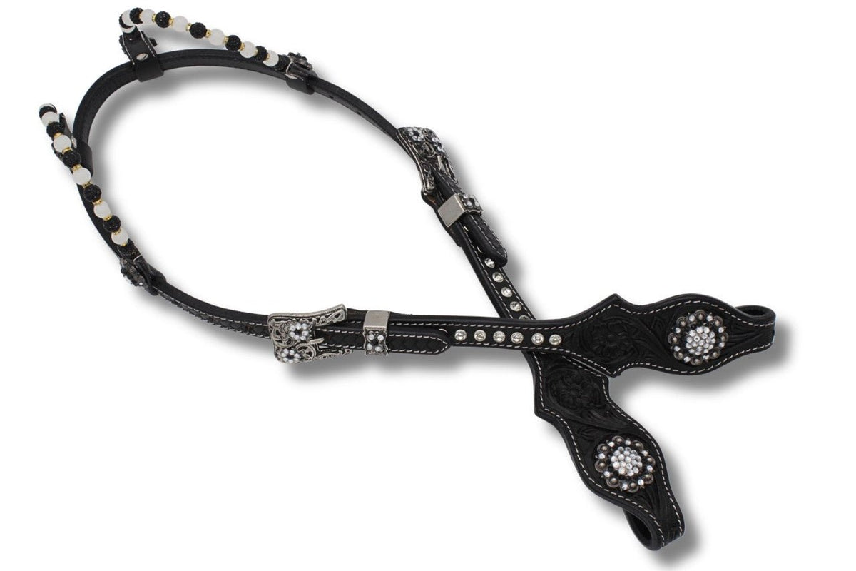 Ogłowie Westernowe Black & Silver Elegance