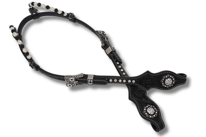 Ogłowie Westernowe Black & Silver Elegance