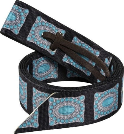 Tie Strap & Off Billet Turquoise -komplet firmy MUSTANG