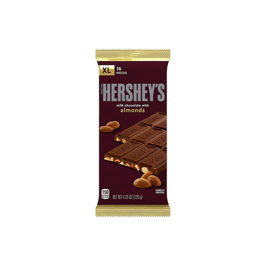 HERSHEY'S XL milk chocolate bar with almonds